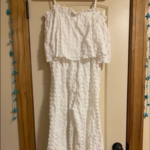 ASOS Design double layer textured culotte jumpsuit